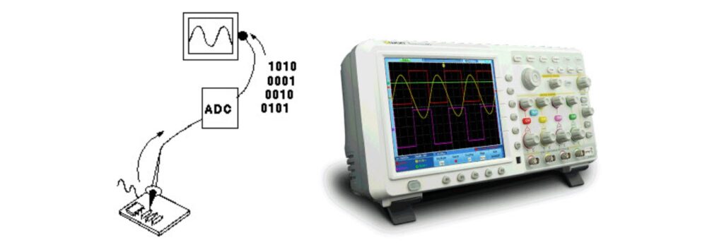 digital oscilloscope analog oscilloscope, logicbus, digital oscilloscope, history of oscilloscope, what is an oscilloscope