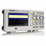 The oscilloscope SDS1052DL + of the SDS1000DL+ series consists of 50 MHz dual channel. Depth of memory of 30 kpts. Screen 7" (800*480) Frequency of 500 MSa/s, supports 32 parameters and common mathematical operations to accelerate measurements The SDS1052DL+ is a dual-channel digital oscilloscope with bandwidth of 50MHz, 500MSa/S real-time sample rate and 50 GSa/s equivalent sample rate. The device includes the ability to use 2 channels at the same time, and also includes 1 external triggering channel built into the device. Results are shown as clear waveforms on the SDS1052Dl’s 7-inch colour TFT screen, and the device also has backlit buttons for easy interpretation in low light conditions. Also includes in the SDS1052DL+ are multiple trigger modes; edge, pulse, slop, video and alternate trigger modes are available. The device also features memory depth of 32kpts and vertical sensitivity range of 2mV/div – 10V/div. The SDS1052DL+ also has built in digital filter and a recorder function for storing test data. It also has USB and RS-232 ports for downloading this data to PC, and the interface of the device is available in 12 different languages.