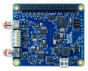 DAQ HAT for Raspberry Pi to measure sound and vibration from IEPE sensors